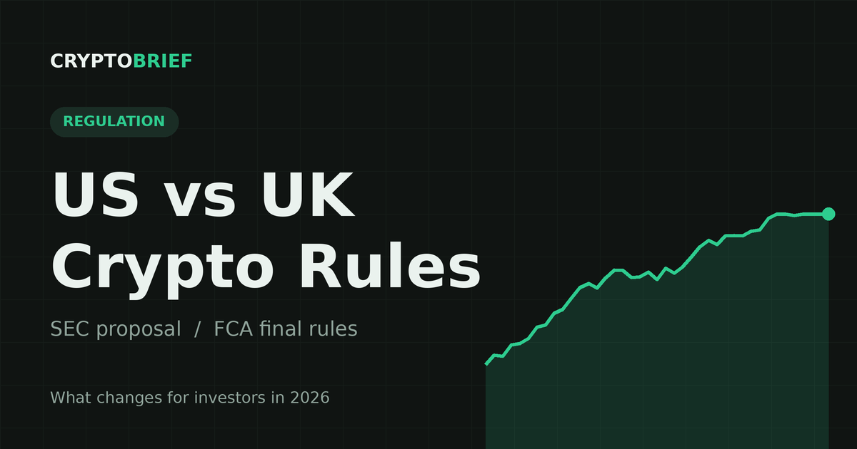 US vs UK crypto rules, SEC proposal and FCA final rules
